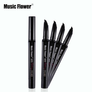 Music Flower Pro Auto Rotating Liquid Eyeliner Waterproof Eye Makeup Lash Hugging Gel Eye Liner Mark Pen Smudge-proof Cosmetics