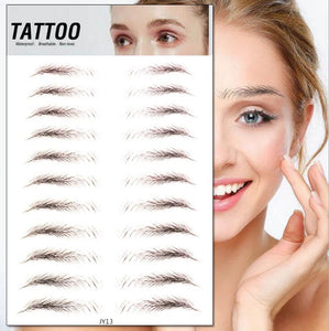 Magic 4D Hair-like Eyebrow Tattoo Sticker False Eyebrows 7 Day Long Lasting Super Waterproof Makeup Eye Brow Stickers Cosmetics