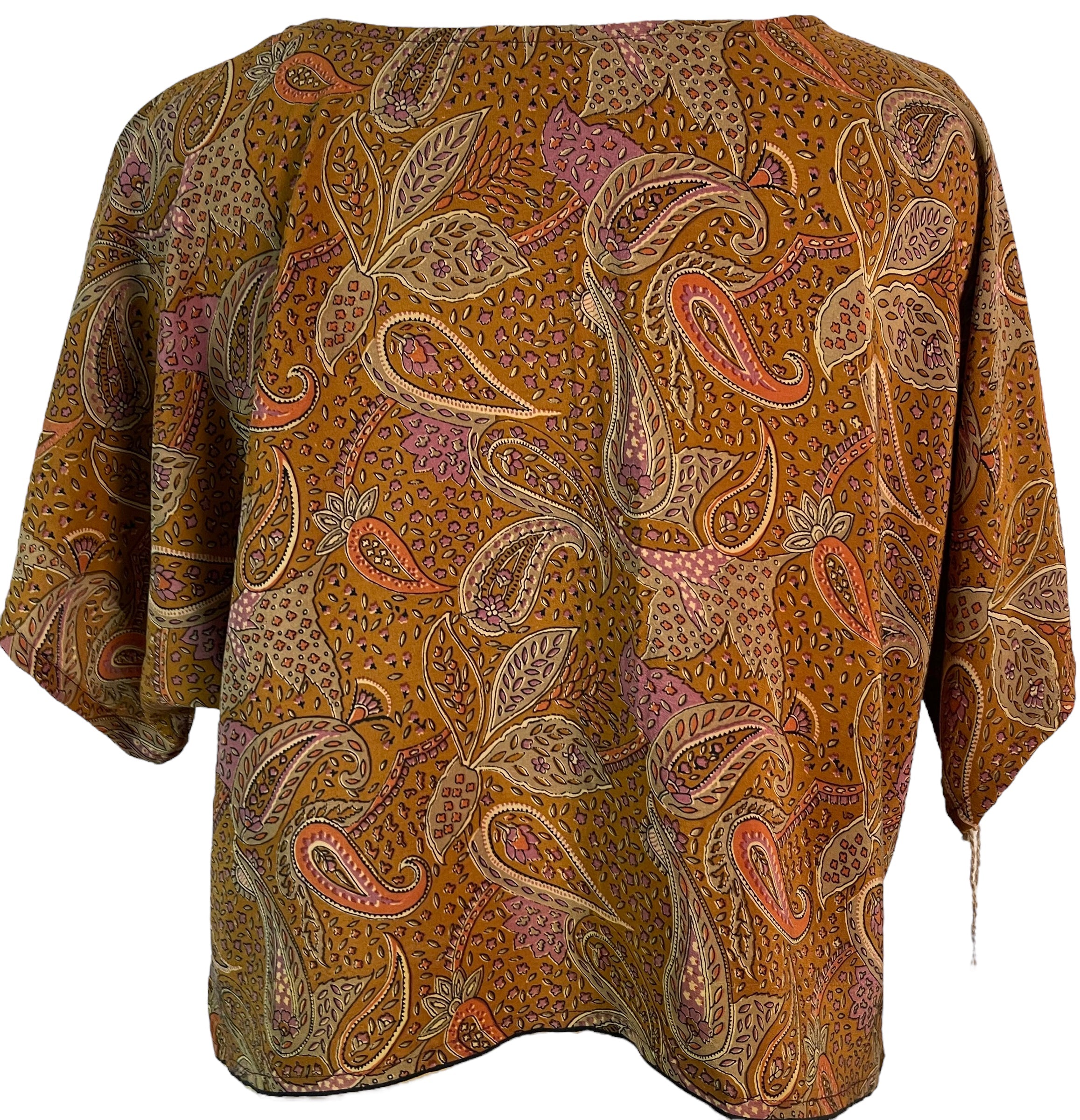 FINAL SALE PRC6047 Avatar Pure Silk Boxy Top