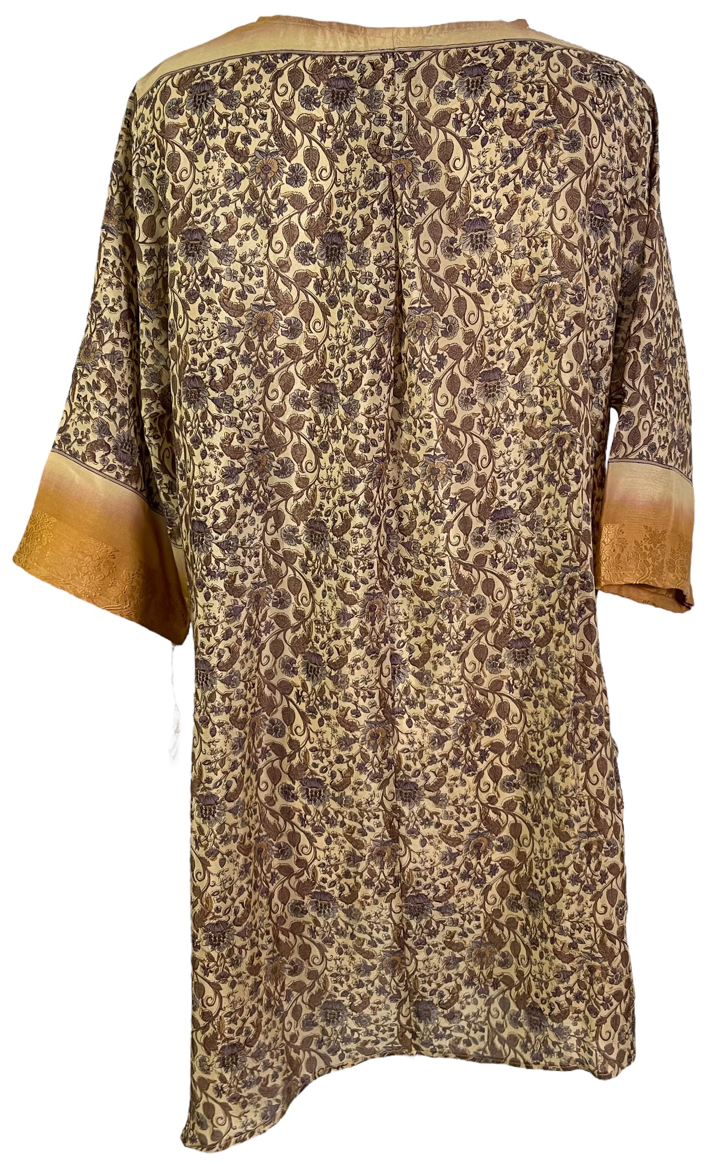 PRC6067 Avatar Pure Silk Self Pocket Tunic Dress
