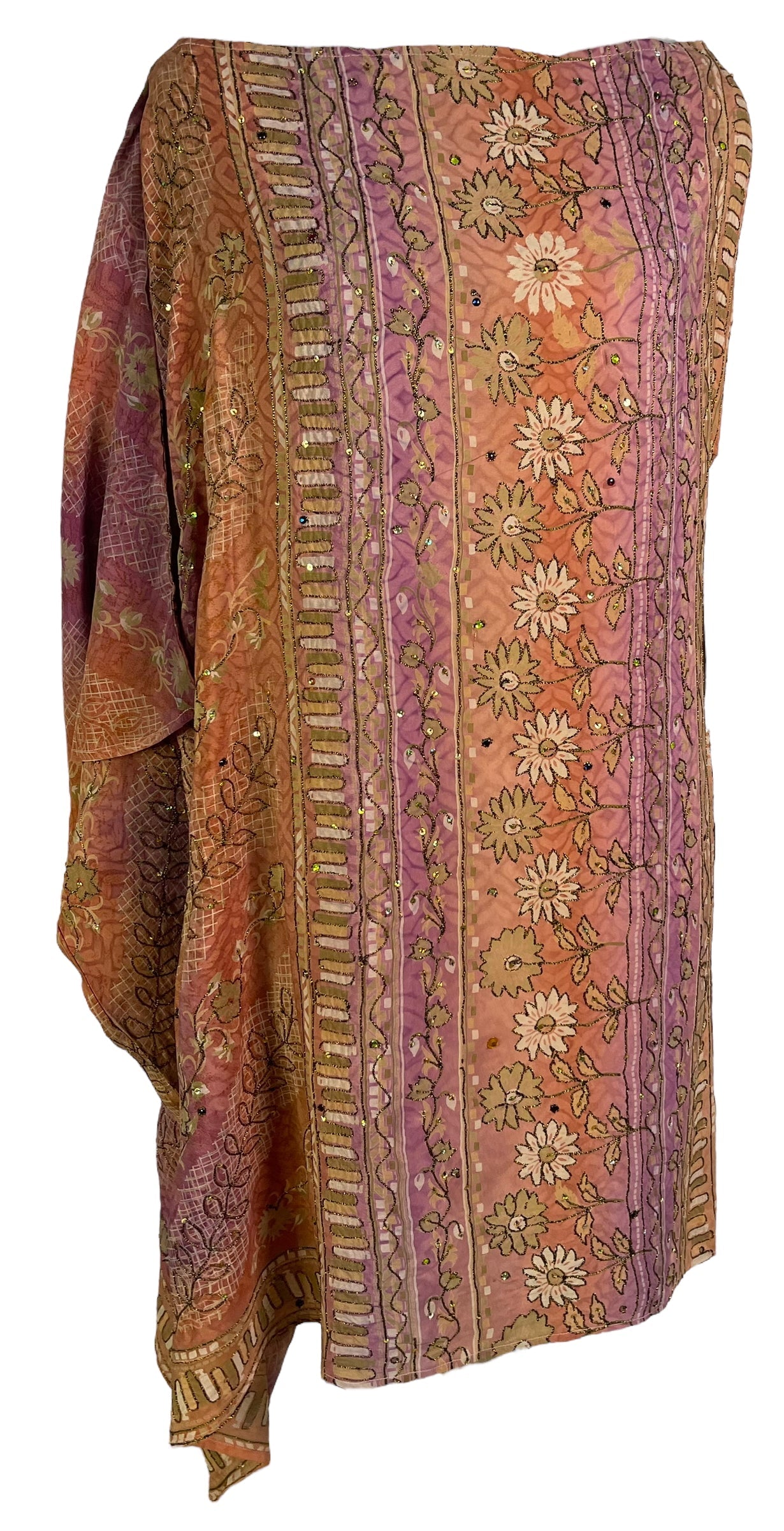 SOLD  PRC6401 Avatar Pure Silk One Shoulder Dress