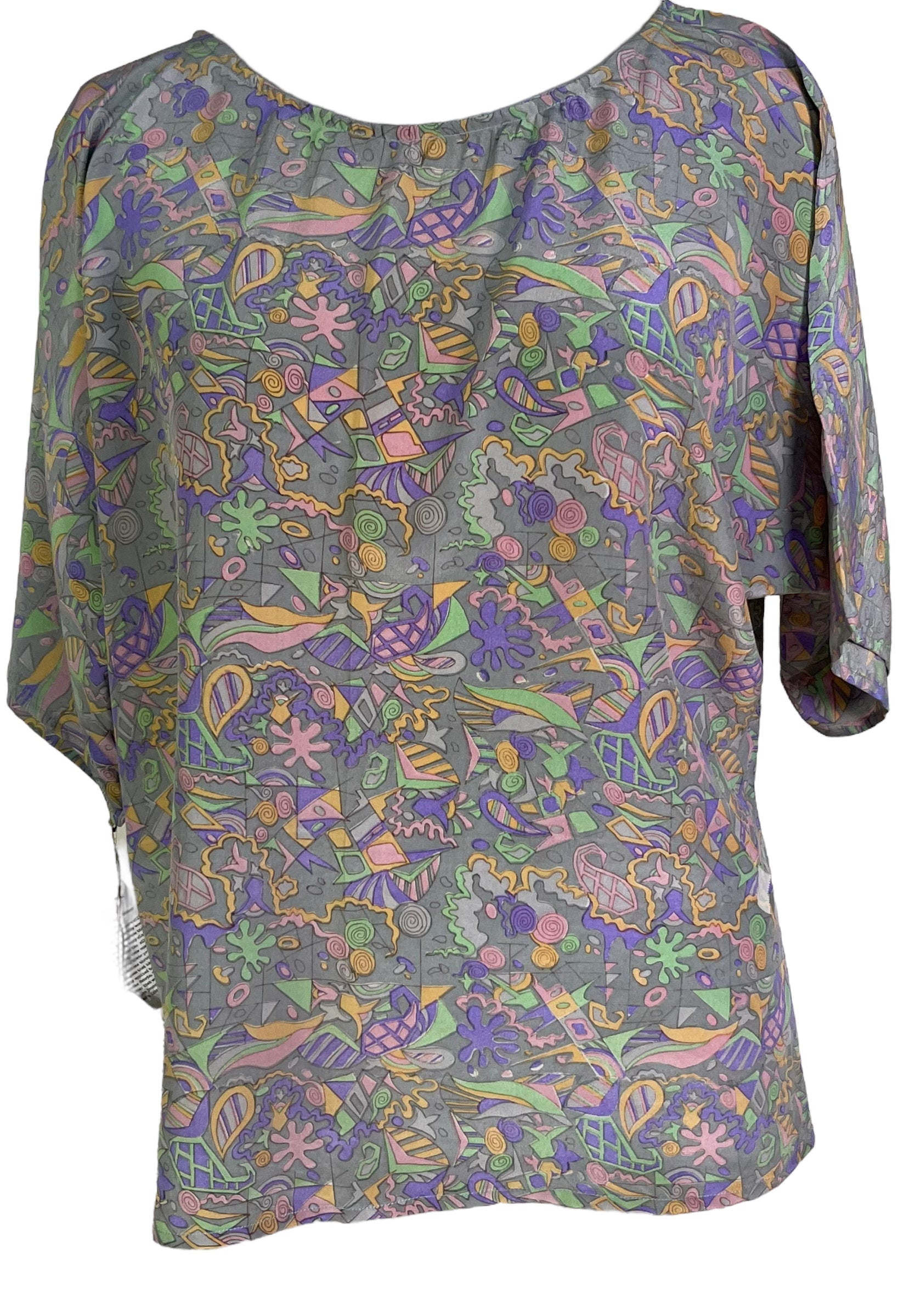 PRC6655 Avatar Pure Silk Side Slit Top