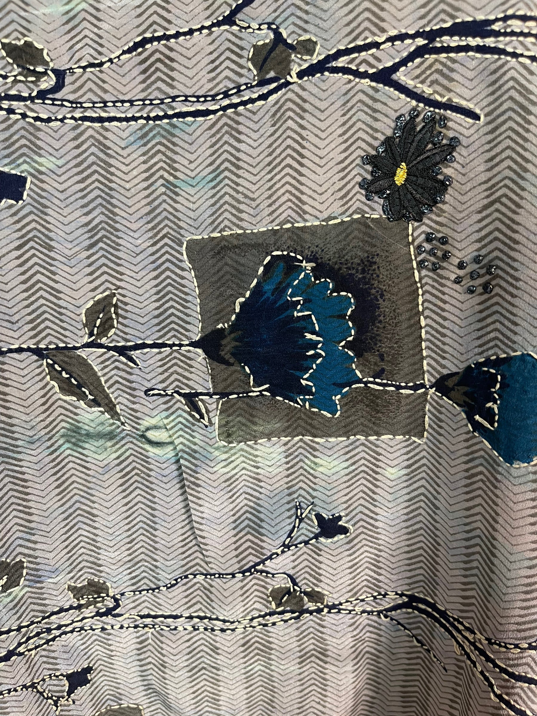 FINAL SALE PRC5896 Avatar Pure Silk Side Slit Top