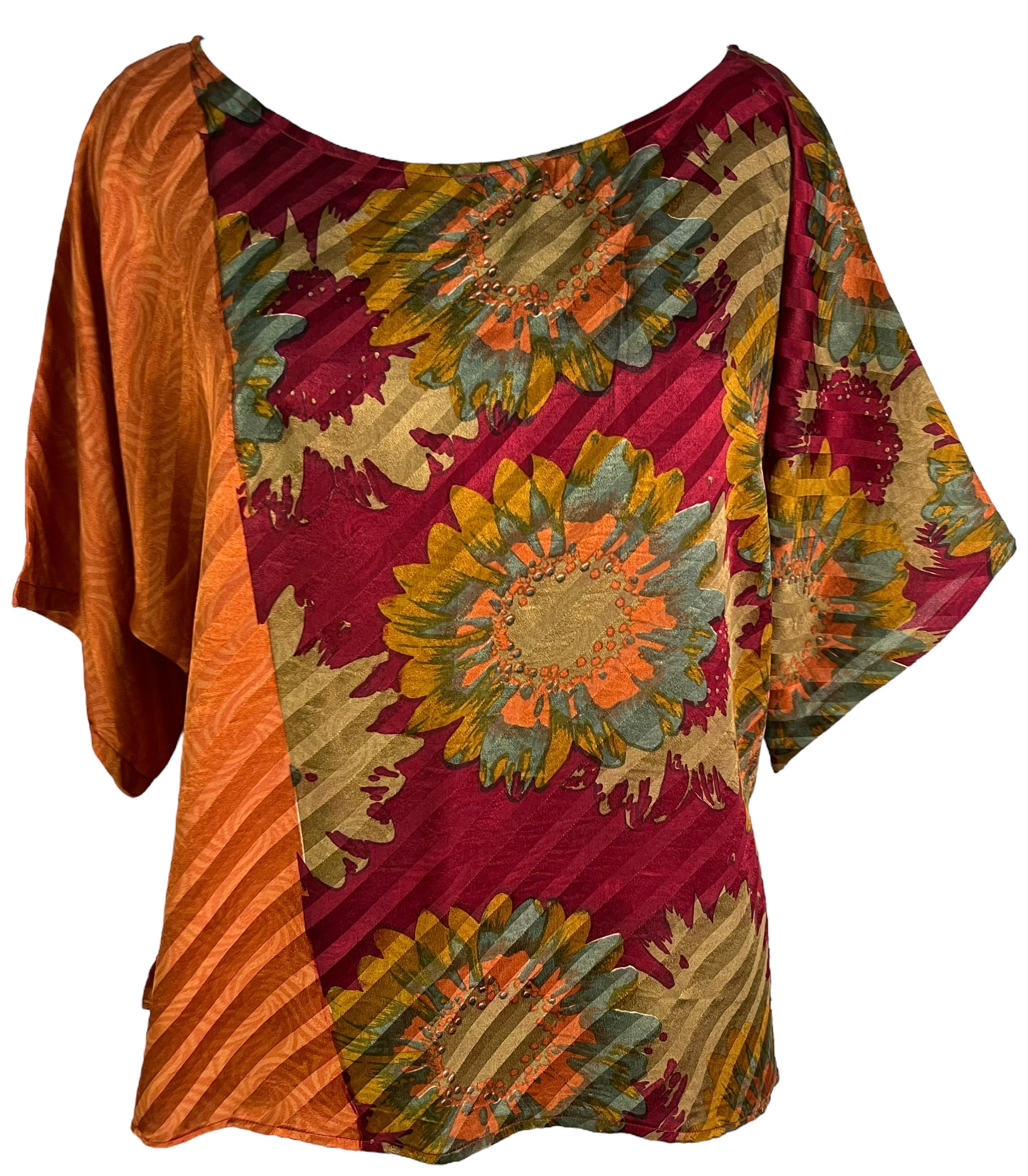 SOLD  PRC6684 Avatar Pure Silk Side Slit Top