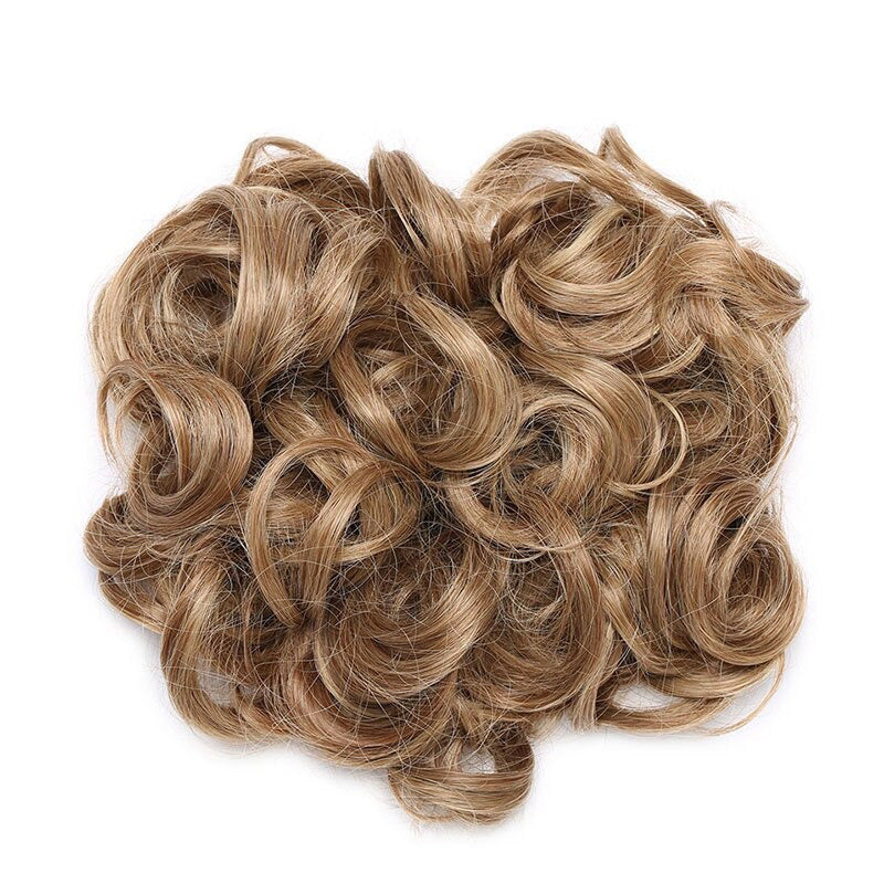 Easy Stretch Clip-in Large Curly Hair Bun Extension for Instant Volume