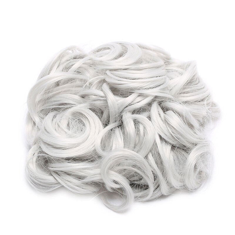 Easy Stretch Clip-in Large Curly Hair Bun Extension for Instant Volume