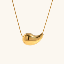 Load image into Gallery viewer, Elegant 18k Gold-Plated Teardrop Necklace – Hypoallergenic Stainless Steel Jewelry for Women, 16-inch Adjustable Length
