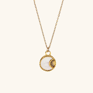 Elegant Freshwater Pearl Necklace with Geometric Pendant – Hypoallergenic Gold-Plated Jewelry for Women
