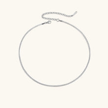 Load image into Gallery viewer, Elegant Gold Herringbone Necklace for Women – Hypoallergenic Stainless Steel-Plated Jewelry, 14k Gold, 14-Inch with Extension
