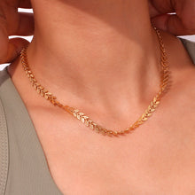Load image into Gallery viewer, Elegant Gold Necklace for Women – 18k Stainless Steel-Plated, Hypoallergenic, 16-Inch Length with 2-Inch Extension
