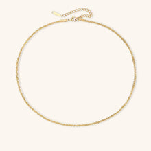 Load image into Gallery viewer, Elegant Gold Necklace for Women – Hypoallergenic Stainless Steel-Plated 14k Gold Chain, 15 Inch with Extension
