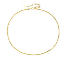 Load image into Gallery viewer, Elegant Gold Necklace for Women – Hypoallergenic Stainless Steel-Plated 14k Gold Chain, 15 Inch with Extension
