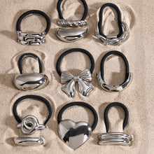 Load image into Gallery viewer, Elegant Knotted Pony Cuff Hair Accessory in Polished Gold – Waterproof Hypoallergenic Stainless Steel Design
