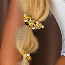 Load image into Gallery viewer, Elegant Waterproof Pony Cuff with 18k Gold Starfish and Freshwater Pearls
