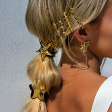 Load image into Gallery viewer, Espresso Gold French Hair Pin with Coffee Bean Design – Hypoallergenic Stainless Steel
