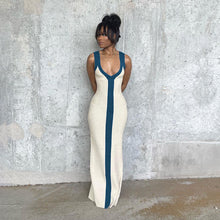 Load image into Gallery viewer, Hipster V-neck Sleeveless Split Bodycon Summer dress
