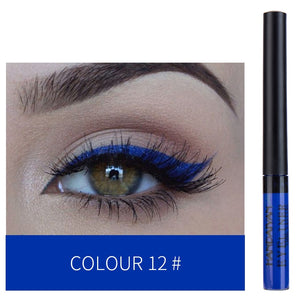 HANDAIYAN 12 Color Liquid Eyeliner Waterproof Long Lasting Sexy Charming Soft Sponge Eye Liner Pencil Eye Cosmetics TSLM1