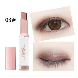 Eyeshadow Stick Stereo Gradient Shimmer Double Color Cream Pen Eye Makeup Cosmetics Tool