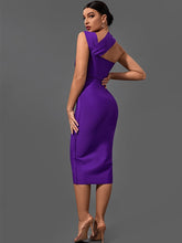 Load image into Gallery viewer, Bandage Dresses for Women  Purple Bodycon Dress Evening Party Elegant Sexy Cut Out Midi Birthday Club Outfit Summer New
