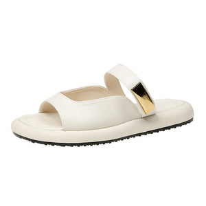 Sandal Slippers for Women Wearing Flat Bottomed Casual Beach Shoes In Summer, Fairy Style Flip Flops