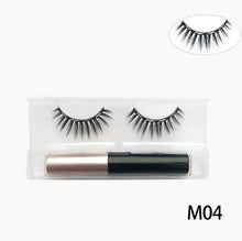 Load image into Gallery viewer, 3D Mink Magnetic Eyelashes Waterproof Lasting Magnetic Eyeliner Magnet Mink Eyelashes Makeup Extension False Eyelashes
