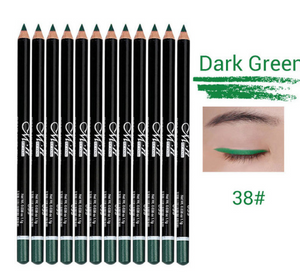 MENOW 12 Colors Eye Make Up Eyeliner Pencil Waterproof Eyebrow Beauty Pen Eye Liner Lip sticks Cosmetics  P08005