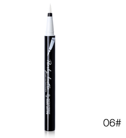 Music Flower 6 Colors Glitter Eyeliner Pencil Liquid Eye Makeup Set Waterproof Long-lasting Black Eye Liner Pen