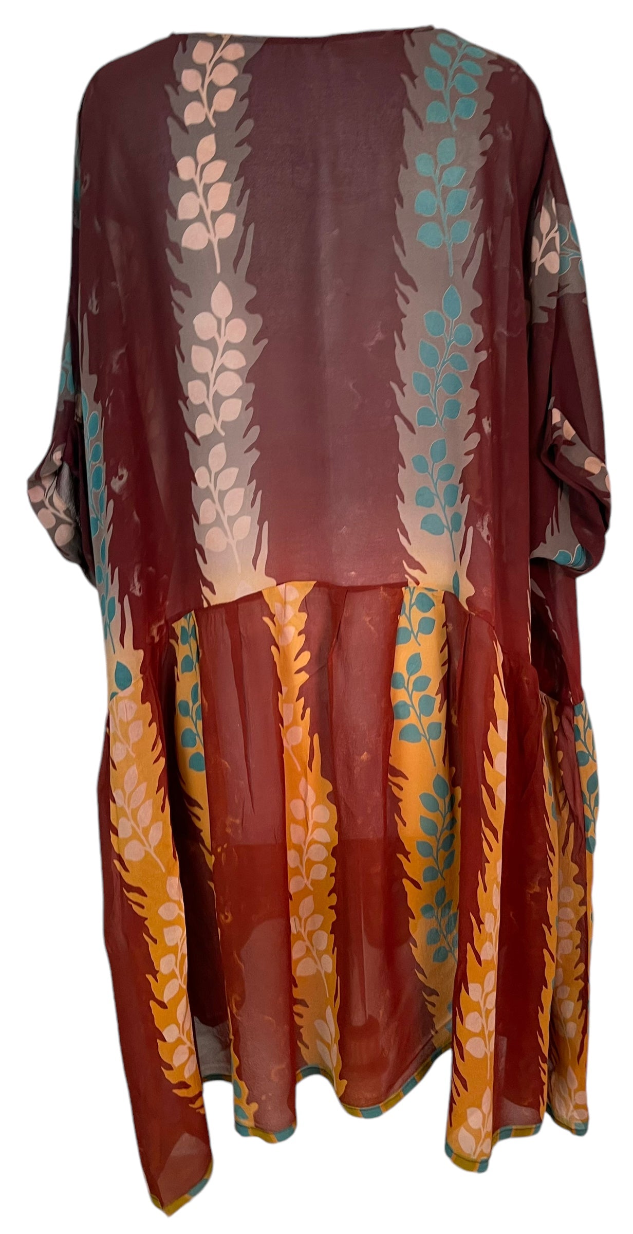 FINAL SALE PRG5900 Sheer Avatar Pure Silk Boxy Babydoll Dress