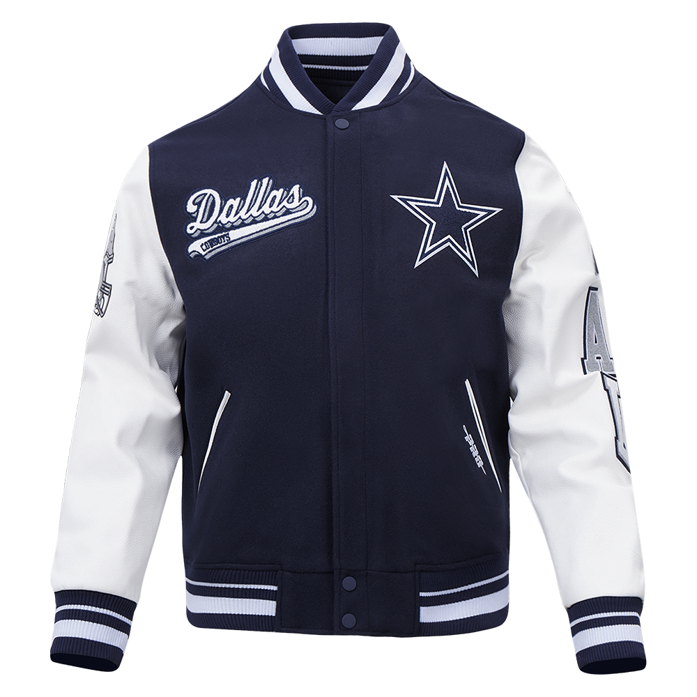Dallas Cowboys Script Tail Rib Wool Varsity