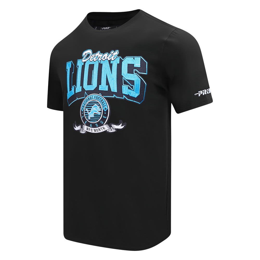 NFL DETROIT LIONS TEAM BADGE MEN'S SJ TEE FDL1411047-BLK