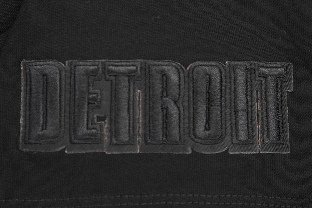 NFL DETROIT LIONS NEUTRAL MEN'S COTTON JERSEY DROP SHOULDER TEE FDL145314-BLK