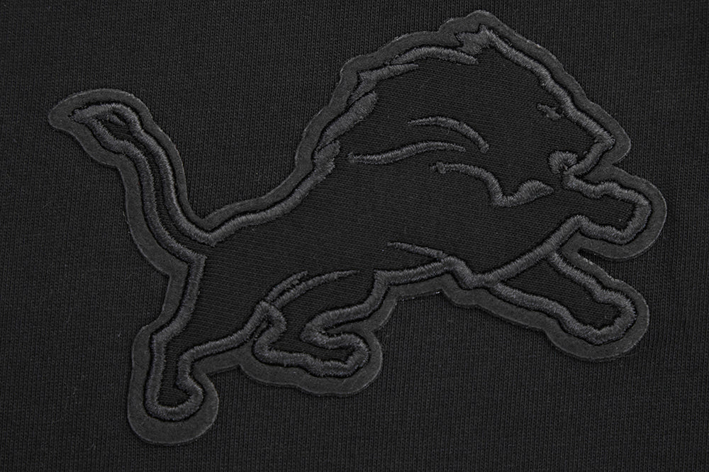 NFL DETROIT LIONS NEUTRAL MEN'S COTTON JERSEY DROP SHOULDER TEE FDL145314-BLK