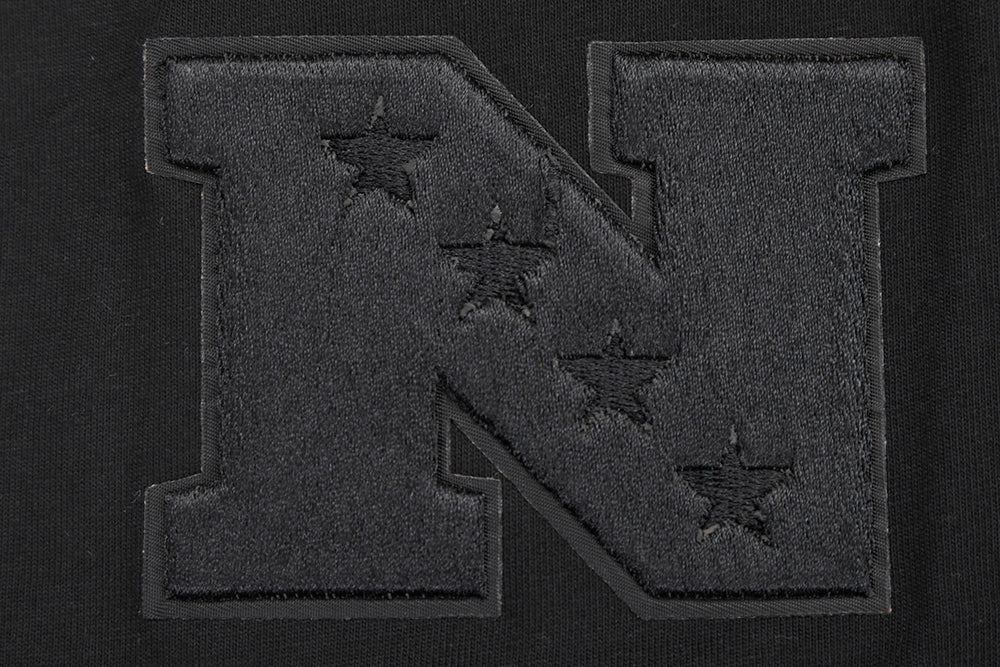 NFL DETROIT LIONS NEUTRAL MEN'S COTTON JERSEY DROP SHOULDER TEE FDL145314-BLK