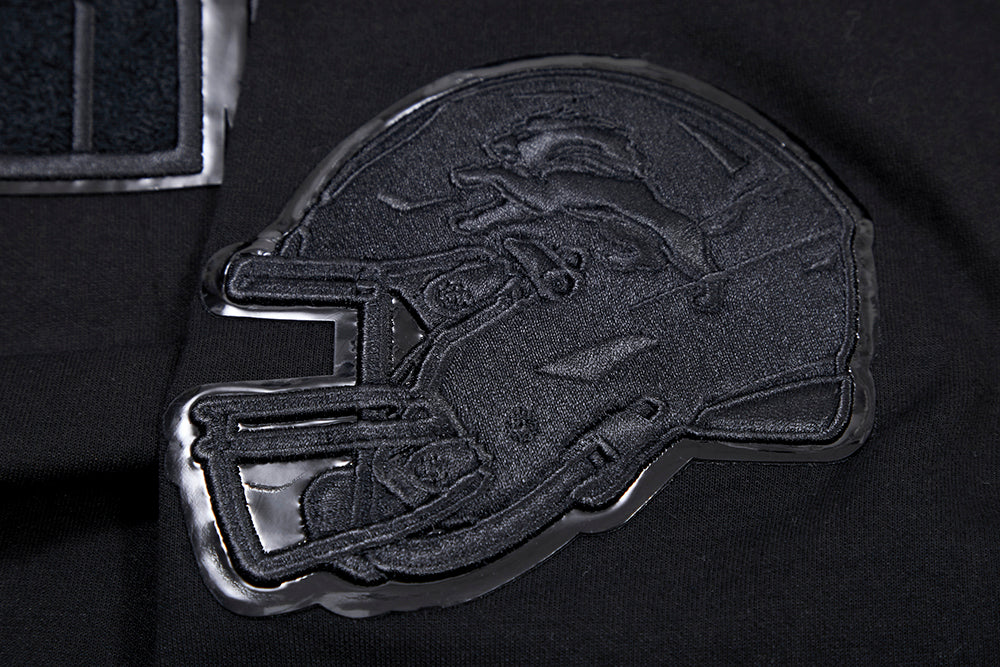 NFL DETROIT LIONS TRIPLE BLACK MEN'S PULLOVER HOODIE FDL5410282-3BK