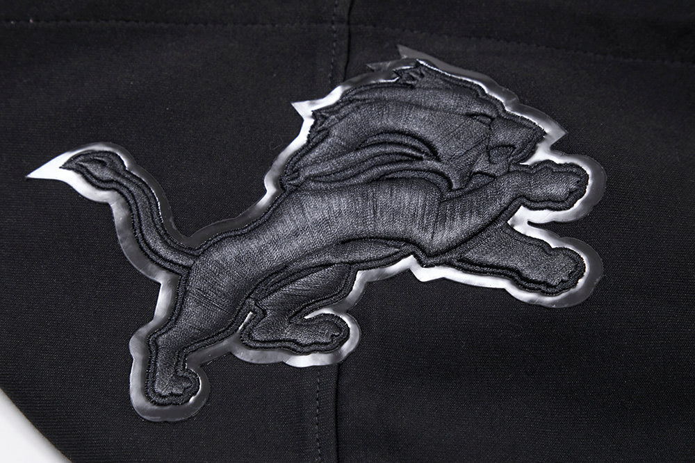 NFL DETROIT LIONS TRIPLE BLACK MEN'S PULLOVER HOODIE FDL5410282-3BK