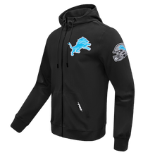 Load image into Gallery viewer, NFL DETROIT LIONS CLASSIC WIND SUIT MEN'S WOVEN FULL ZIP PULLOVER HOODIE FDL5410693-BLK
