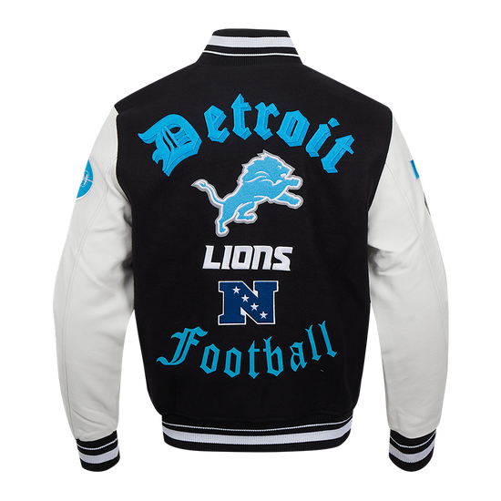 Detroit Lions Old English Rib Wool Varsity Jacket