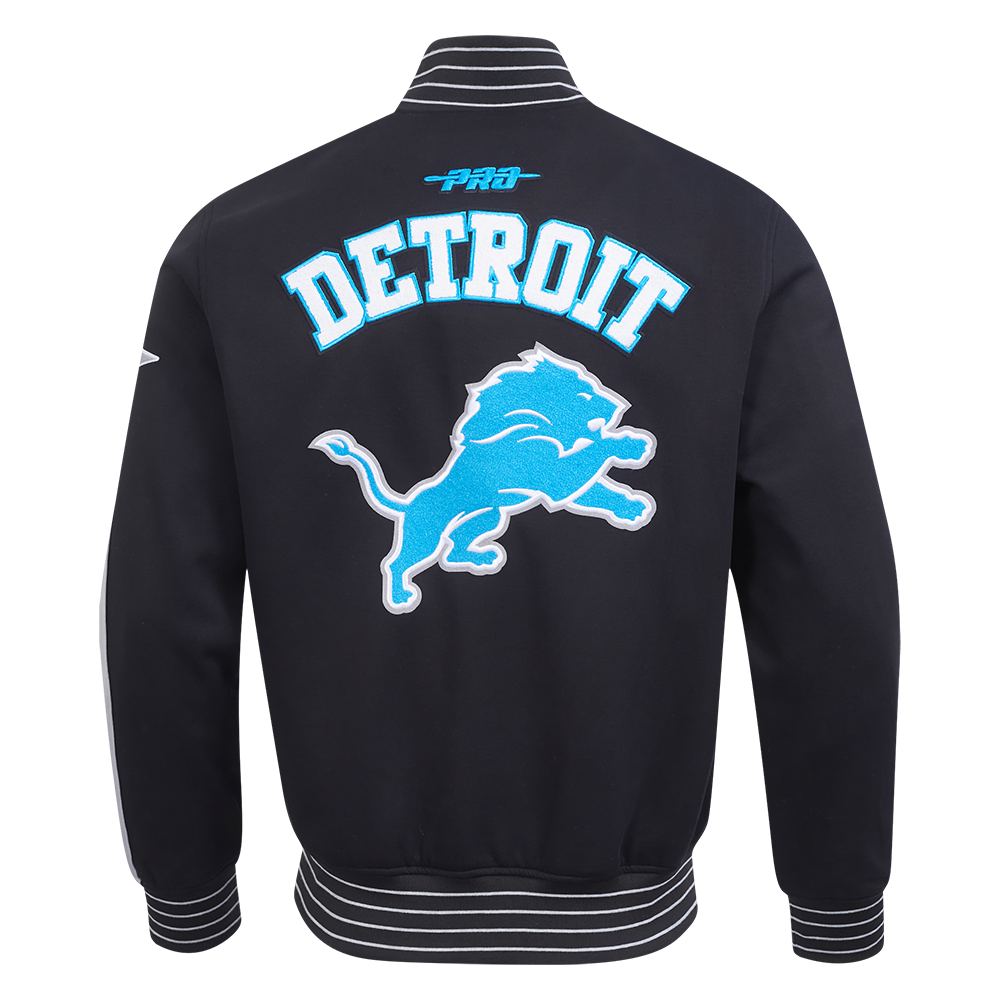 NFL DETROIT LIONS PRO GAME DAY MEN'S DBL KNIT JACKET FDL6411194-BSW