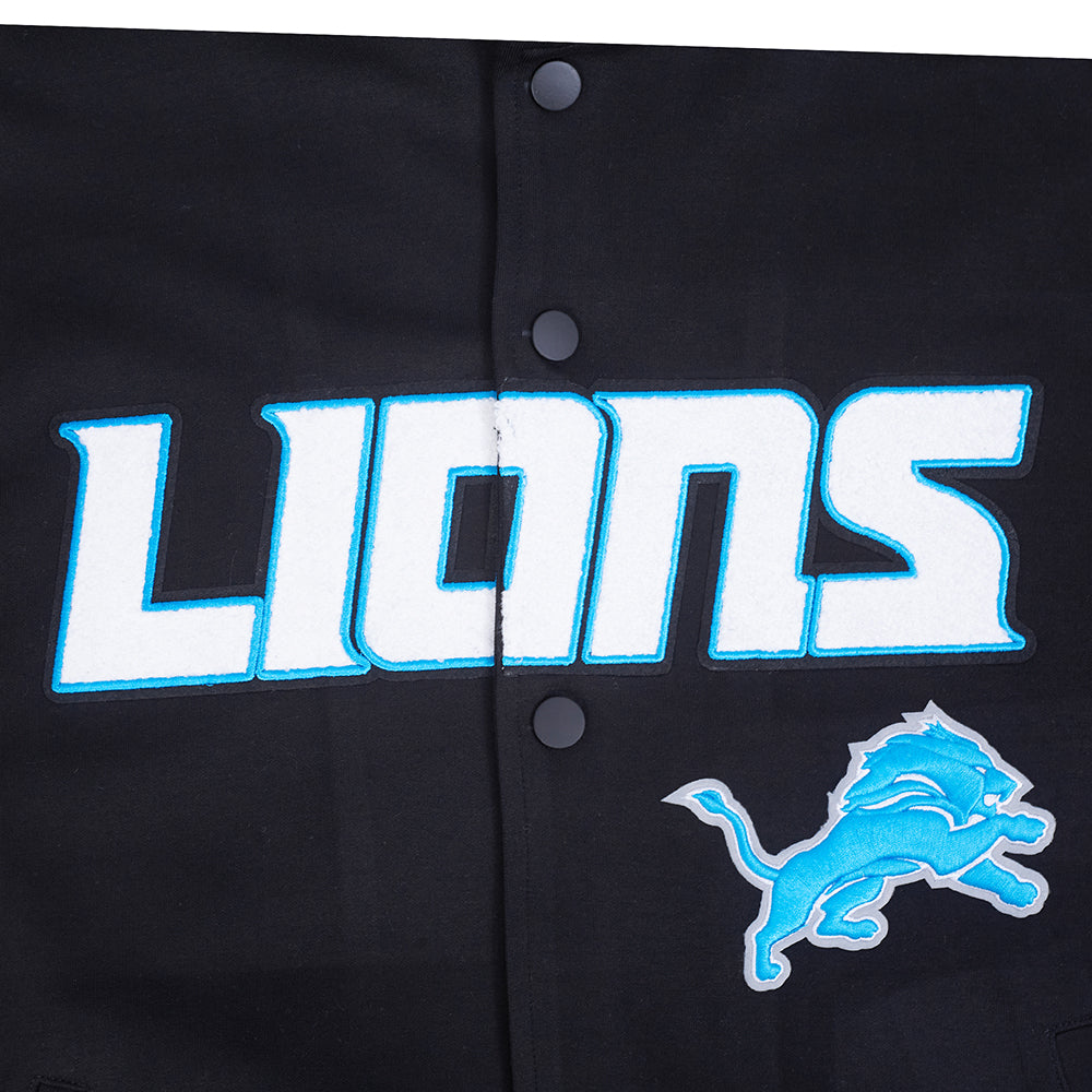 NFL DETROIT LIONS PRO GAME DAY MEN'S DBL KNIT JACKET FDL6411194-BSW