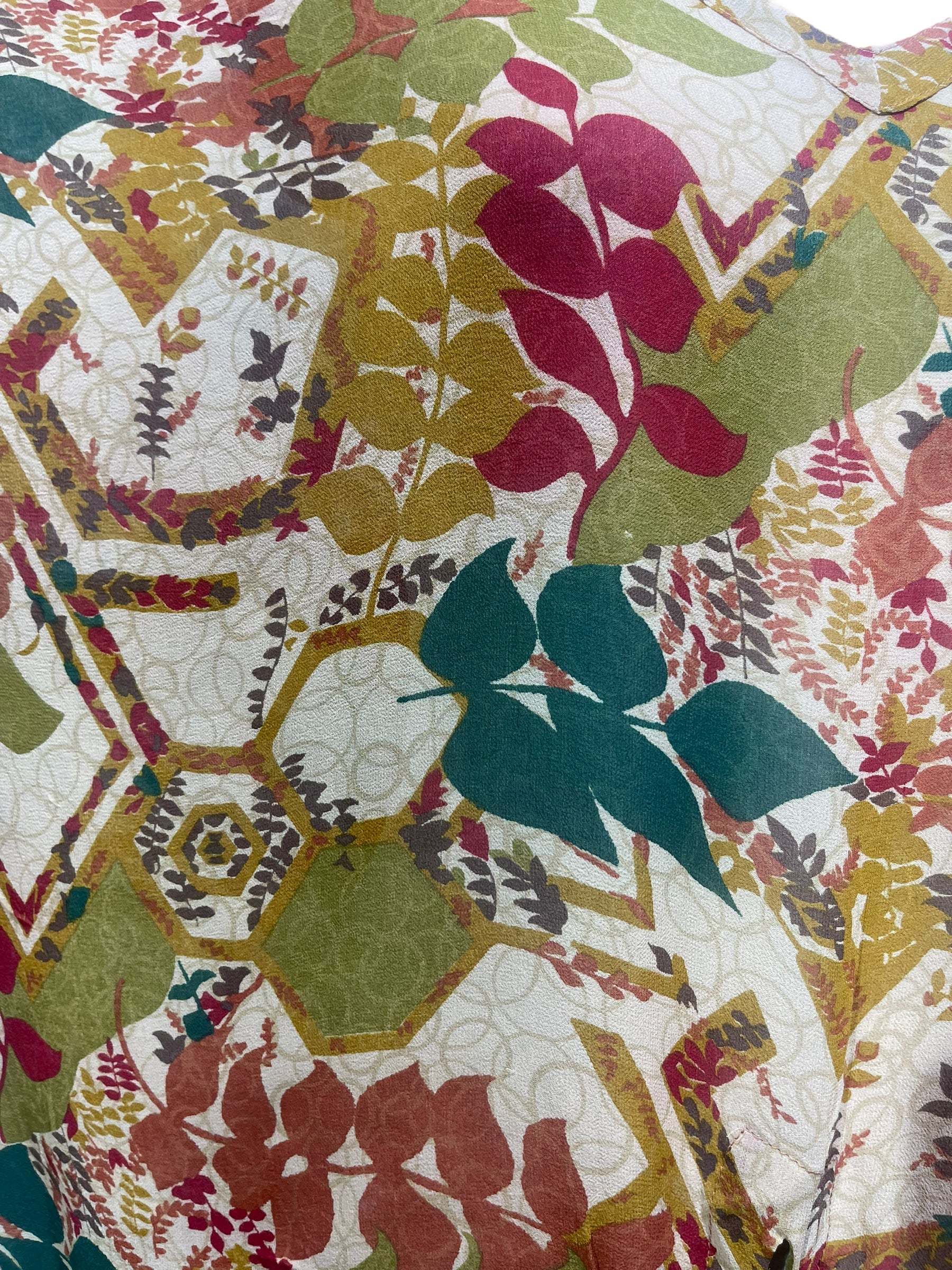 FINAL SALE PRG3094 Sheer Avatar Pure Silk Front Tie Top