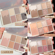 Load image into Gallery viewer, 7 Color Eyeshadow Palette Red Wine Glitter Pearly Lasting Acrylic Eyeshadow Palette Korean Eyes Makeup Palette Beauty Makeup
