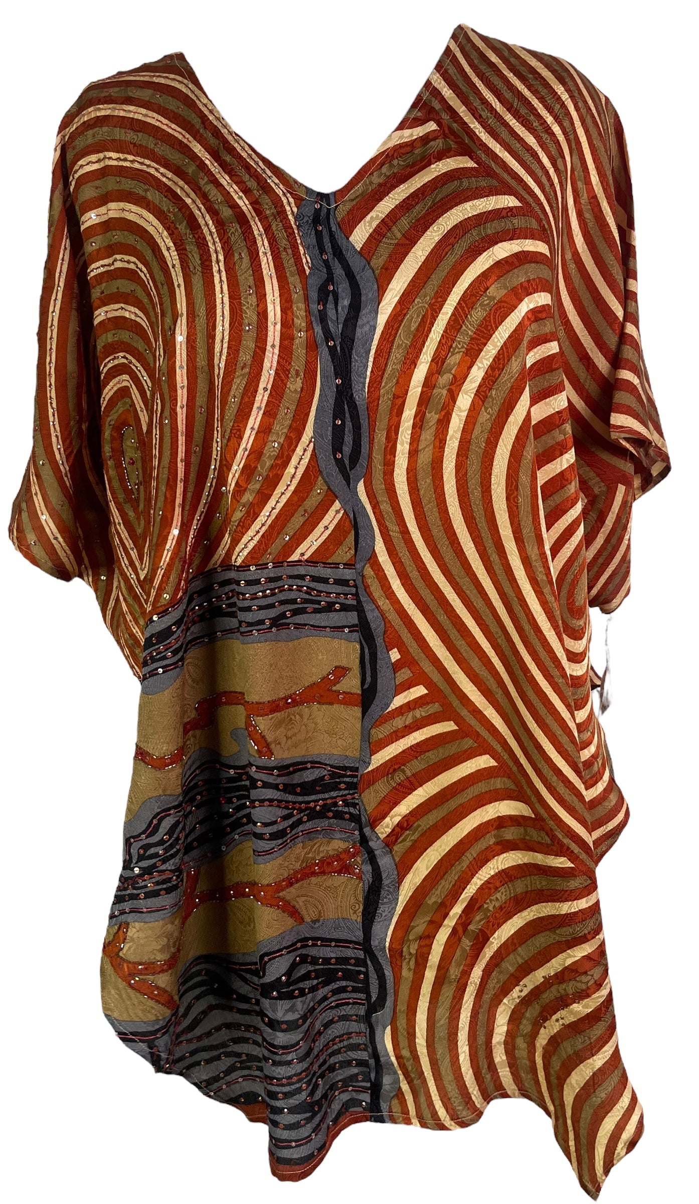 PRC6493 Avatar Pure Silk Waterfall Top