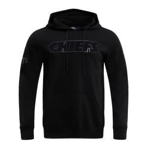 NFL KANSAS CITY CHIEFS TRIPLE BLACK MEN'S PULLOVER HOODIE FKC5410202-3BK