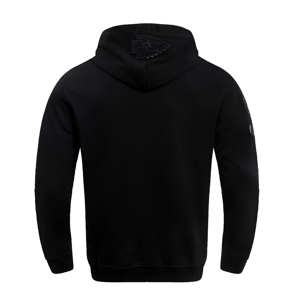 NFL KANSAS CITY CHIEFS TRIPLE BLACK MEN'S PULLOVER HOODIE FKC5410202-3BK