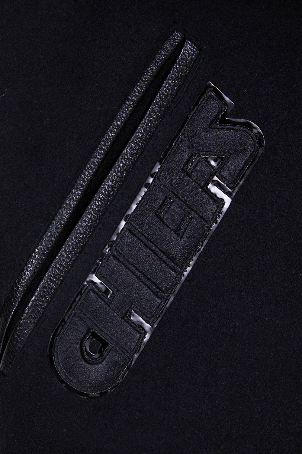 NFL KANSAS CITY CHIEFS TRIPLE BLACK WOOL MEN'S VARSITY JACKET FKC6410203-3BK