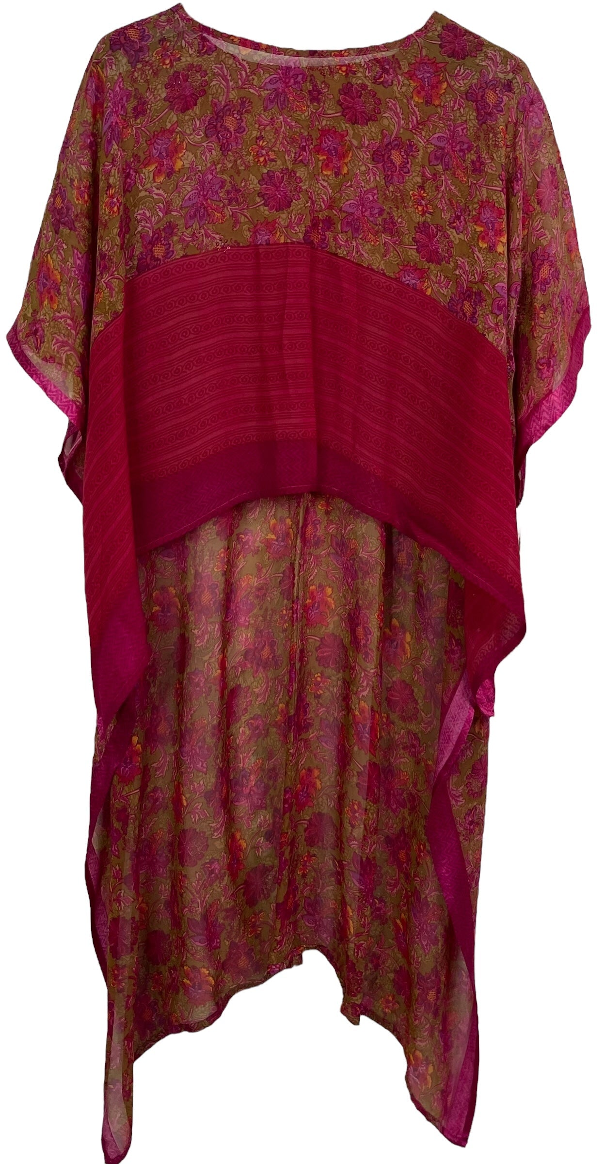 SOLD  PRG71250 Sheer Avatar Pure Silk Hi Lo Top