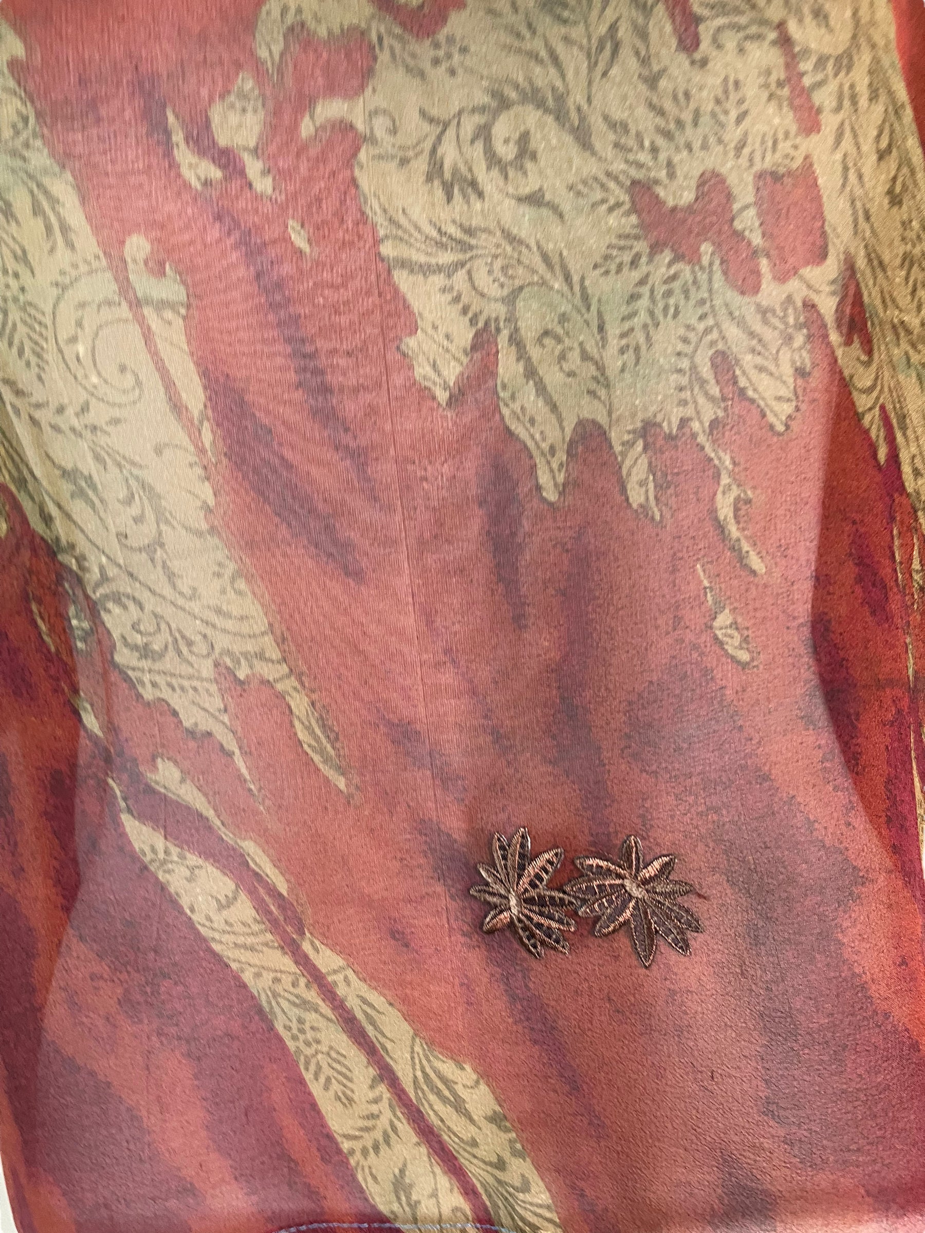 FINAL SALE PRG6132 Sheer Avatar Pure Silk Boxy Top