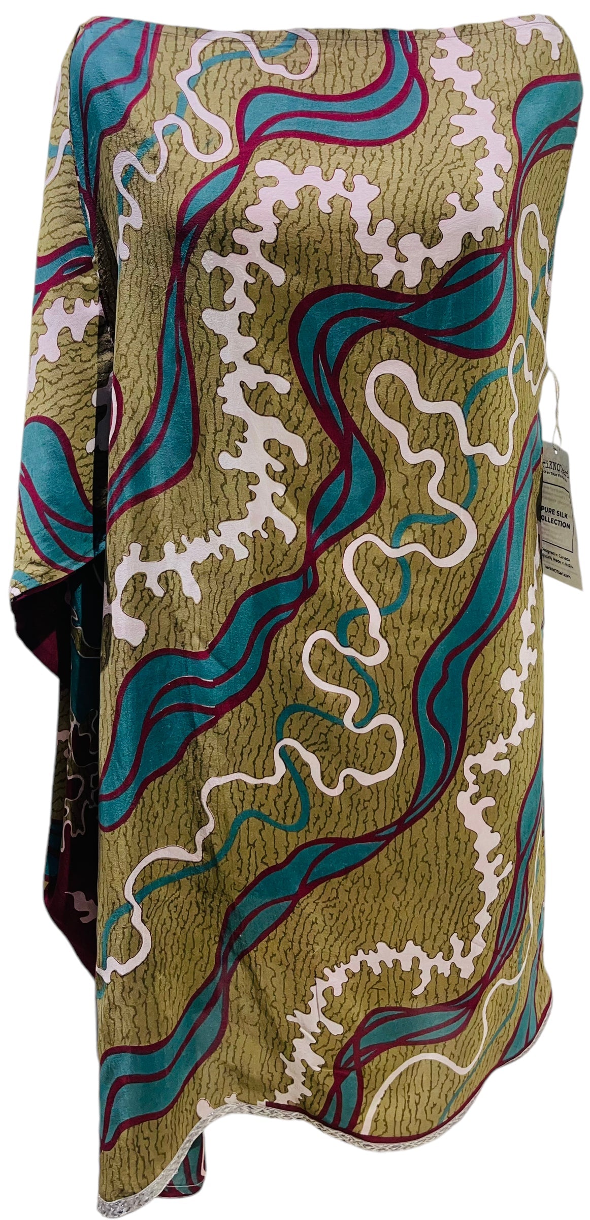 FINAL SALE PRC5663 Avatar Pure Silk One Shoulder Dress