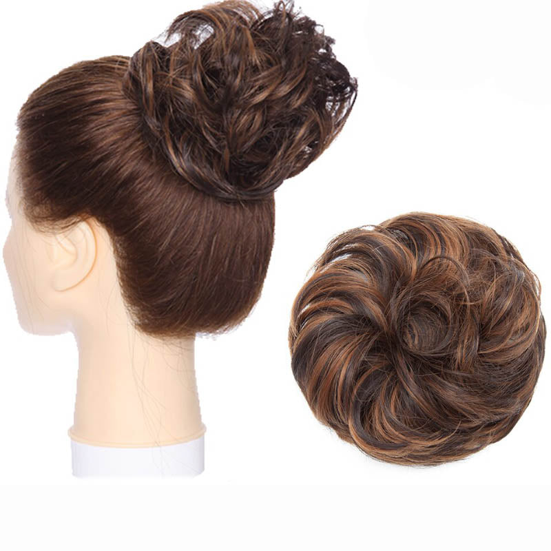 Fluffy Messy Hair Bun Extensions – Soft High-Temperature Fiber Scrunchy for Volume and Fullness – 6-7 Inches Long