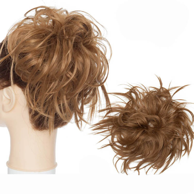 Fluffy Messy Hair Bun Extensions – Soft High-Temperature Fiber Scrunchy for Volume and Fullness – 6-7 Inches Long